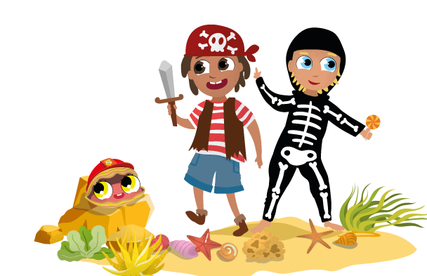 Character Illustration: Anastasia & Yanni Halloween